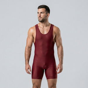 Combinaison de musculation sublimée extensible de haute qualité, maillot de lutte tendance pour hommes, dernier design, séchage rapide - Product Image 3