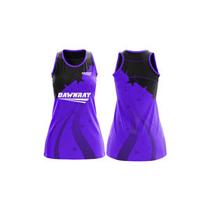 Camiseta de Entrenamiento de Netball Transpirable |   Uniforme de Netball Sublimado con Logotipo, Nombre y Número del Equipo |   Poliéster Transpirable - Product Image 3