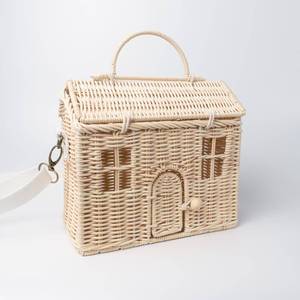Children handbags wholesale rattan kids <b>basket</b> in different shapes handwoven <b>storage</b> <b>baskets</b> - Product Image 2