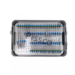 PISSCO Broken Screw Removal Set With Sterilization Box Orthopedic Screw Extraction <b>Instrument</b> Set 49 PCS German Stainless Steel - Product Image 1