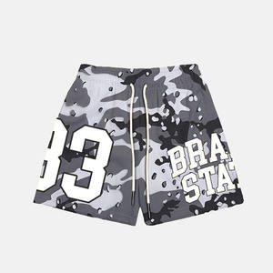 Pantalones cortos de baloncesto de camuflaje sublimados de alta calidad para hombre, pantalones cortos deportivos de malla personalizados para gimnasio, correr y entrenar - Product Image 5