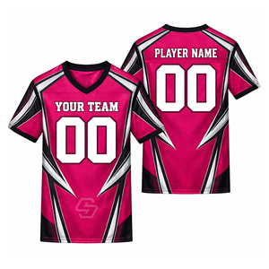 Nouvelle Arrivée Maillot de Foot Personnalisé OEM par Sublimation Col en V Maille Respirante Style Bretelles en T Unisexe Adulte Tenue d'Équipe Motif 3D 220g Plus - Product Image 2