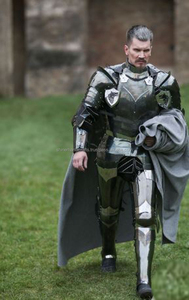 Armadura de caballero medieval, traje de armadura de acero funcional, Cosplay, Sca Warrior, acabado negro, armadura de cuerpo completo, traje de acero portátil - Product Image 2