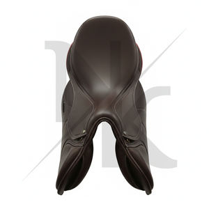 Advanced <b>Equestrian</b> Dressage Saddle Premium Calfskin Leather English Close Contact English horse racing products from India - Product Image 4