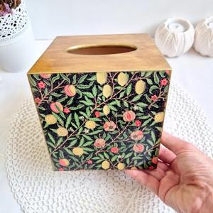 Boîte à mouchoirs en bois imprimée pour bureau, rangement professionnel de bureau, vente en gros, boîte à mouchoirs en bois imprimée pour le visage - Product Image 6