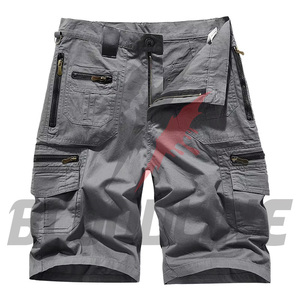 Shorts de mezclilla azul de cintura media, estilo casual lavado, con botones y bolsillos, shorts tipo bermuda de mezclilla para hombre - Product Image 4