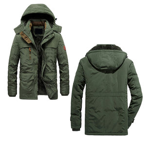 Nouvelle veste unie 2025 – Parka d'hiver coupe-vent avec fermeture éclair – Manteau décontracté pour homme - Product Image 2