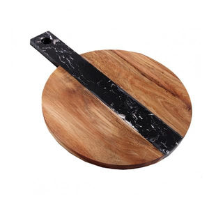 Tabla de cortar de madera de mango natural al por mayor con asa, tabla de cortar y bandeja de servir duradera para cocina, hecha a mano - Product Image 3