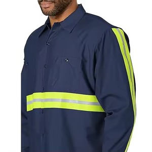 Camisa de Seguridad Personalizada, Tejidos Transpirables Antiarrugas, Diseño Ligero, Servicio Personalizado OEM/ODM, Camisa de Trabajo - Product Image 2