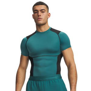 <b>Mens</b> Raglan Panel <b>Compression</b> <b>Shirt</b> Short Sleeve Crew Neck Tight Fit Quick Dry Athletic Base Layer Training <b>Shirts</b> OEM Wholesale - Product Image 1