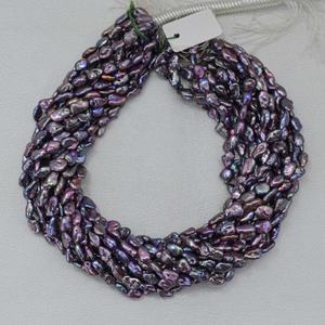 4mm 5mm 6mm Natural Purple <b>Pink</b> Blue Color Freshwater Pearl Fancy Smooth Beads Strands Good Quality Lustrous Pearl <b>Necklace</b> Set - Product Image 2