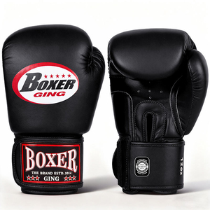 Venta Directa de Fábrica, Guantes de Boxeo de PVC Impermeables, Guantes de MMA con Diseño de Dedos Completos, Cierre de Gancho y Bucle, Peso de 12 oz, Logotipo Personalizado - Product Image 3