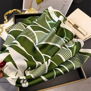 Pañuelo de Diseño de Lujo con Estampado para Mujer, Pañuelos de Seda, Bandana, Hiyab, Pañuelo para el Cuello, Chal, Pañuelo para el Cabello, Foulard, Envoltura para Dama - Product Image 6