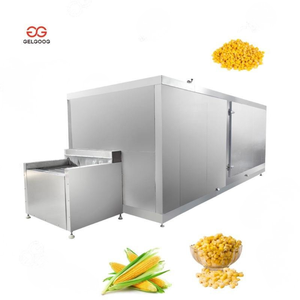 Machine à fabriquer du maïs congelé 100-5000 kg/h Ligne automatique de production de maïs doux de qualité alimentaire avec congélation IQF - Product Image 1