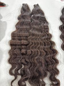 Extensiones de Cabello Humano Ondulado y Liso, Cabello Indio Natural, Ligero y Ecológico, en Paquete a Granel - Product Image 3