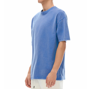 Nueva Llegada: Camiseta Oversize con Lavado Ácido de Alta Calidad, Cuello Redondo, Teñido Liso, Ajuste Holgado, de Algodón. Fabricante de Camisetas con Lavado Ácido en Pakistán. - Product Image 2