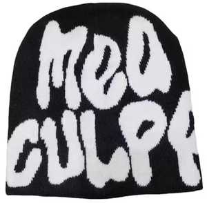<b>Beanie</b> Unisex Jacquard Knit Hat Street Style Casual Winter Cap 56-58CM Adult 100% Cotton Breathable & <b>Waterproof</b> Adjustable - Product Image 3