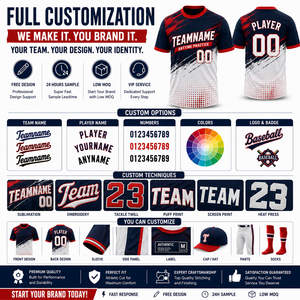 เสื้อเบสบอลปักลายตามสั่ง OEM แบรนด์ส่วนตัว แห้งเร็ว ระบายอากาศได้ดี 100% โพลีเอสเตอร์ สำหรับสโมสรและทีม - Product Image 3
