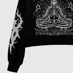 เสื้อฮู้ดดี้ TRADE IN MFG Gym Sportswear ผ้าคอตตอนหนานุ่ม ใส่ได้ทั้งชายและหญิง ไซส์พลัส รับสกรีนโลโก้ ปักลาย 3 มิติ เอวยางยืด เหมาะสำหรับออกกำลังกาย - Product Image 4