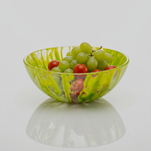 Luxury Handmade Resin Fruit Bowl Decorative Serving Bowl Modern Green Marble Design for Home Decor Dining Table Centerpiece - Product Image 1