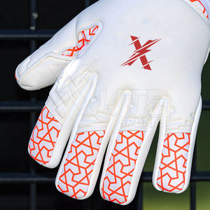 Youth Professional Rubber Injector Goalkeeper Gloves Latex Palm Grip Breathable Flexible <b>Finger</b> Fit Adjustable <b>Strap</b> for - Product Image 5