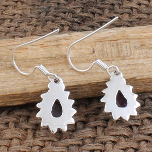 Boucles d'oreilles clous en améthyste violette naturelle, qualité AAA, pierre de naissance de février, bijoux fins pour femme, cadeau de mariage, pierre précieuse certifiée - Product Image 5