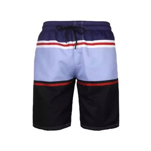 Shorts de bain pour hommes Custom SELF INDUSTRIES, 100% Polyester, 220g, légers, élastiques, taille mi-haute, à séchage rapide, anti-plis, avec devant uni - Product Image 2