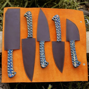 Professional Handmade Damascus Steel Chef <b>Knife</b> <b>Set</b> Razor <b>Sharp</b> Wooden Handle Kitchen Cutlery Supplier Wholesale Manufacturer - Product Image 4