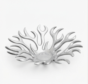 Plato de fruta de lujo decorativo de calidad superior de lujo, frutero Vintage de alta calidad, Frutero de diseño único niquelado - Product Image 5