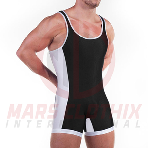 Combinaisons de lutte personnalisées de haute qualité avec logo, prix de gros, vêtements de sport pour la salle de sport et l'extérieur, combinaison de lutte pour hommes - Product Image 2