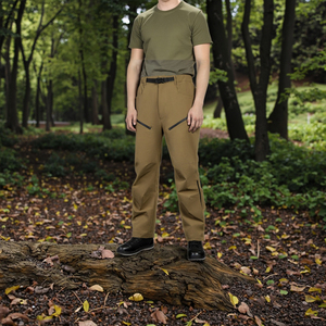 Wholesale Custom Men's Tactical Pants Casual with Multi-Pocket Straight Splicing Cargo Hiking <b>Trousers</b> for Outdoor Camping - Product Image 5