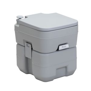 Inodoro gris portátil con tanque de residuos de 5,3 galones y bolsa de transporte para RV Boat Camping Porta Potty - Product Image 4