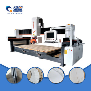 Đá Cẩm Thạch Granite Quartz đá Máy cắt 4 trục 5 trục <span class=keywords><strong>CNC</strong></span> cầu Saw chìm lỗ máy - Product Image 1