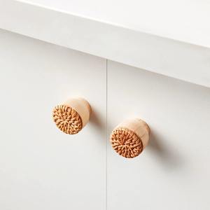Poignées et boutons en rotin tressé à la main, accessoires pour portes, poignées et boutons à prix le plus bas pour cuisine, chambre et salon - Product Image 5