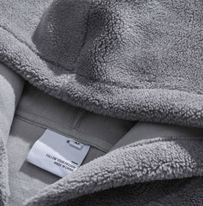 OEM Custom Factory Wholesale Heavy Fuzzy Fleece Half <b>Zip</b> Neck Custom Sherpa Fleece Hoodie for Men - Product Image 2