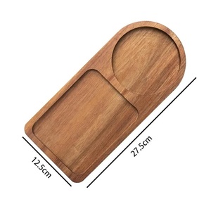 Bandeja Decorativa de Madera Ecológica de Dos Secciones, Moderna, con Diseño Escénico, para Hostelería - Product Image 3
