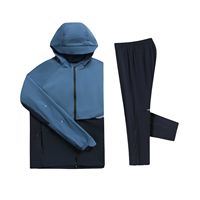 Ensemble de survêtement personnalisé pour hommes, sweat à capuche noir, couleur unie, respirant, tricoté, décontracté, streetwear d'hiver, avec logo personnalisé