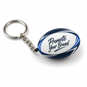 Personalized Corporate Gift Rugby Keychain Custom Sports Club Team Souvenirs Fan Merchandise Mini Ball Key <b>Ring</b> Supplier - Product Image 2