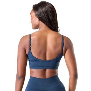 <b>Blue</b> Women's Performance Sports <b>Bra</b> Breathable Activewear <b>Bra</b> for Gym Workout Running Yoga Fitness Exercise - Product Image 2