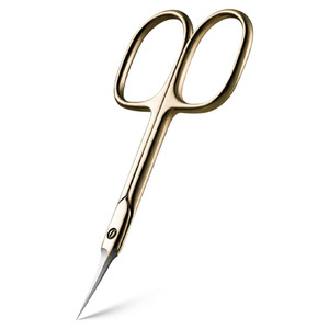 Ciseaux à cuticules de précision en acier inoxydable, pointe incurvée extra-affûtée, ciseaux de manucure beauté - Product Image 1