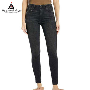 Pantalones Vaqueros de Mujer de Último Diseño a Precio Razonable para Venta en Línea, Color Sólido, Múltiples Bolsillos - Product Image 1