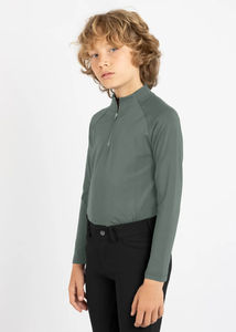 Chemise de base confortable et extensible pour enfants, idéale pour l'équitation et l'entraînement, à porter longtemps sans gêne. - Product Image 5