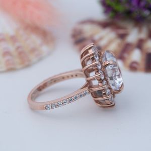 <b>Custom</b> Wholesale Gold Plated Hiphop Cubic Moissanite Eternity <b>Ring</b> Promise 925 Sterling Silver Women Engagement Wedding <b>Ring</b> - Product Image 3