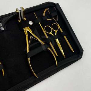 ชุดเครื่องมือต่อผม ADELMAS INTERNATIONAL คุณภาพสูงสุด ระดับมืออาชีพ ทำจากสแตนเลสอย่างดี สำหรับต่อผมแบบไมโครบีดและเทป - Product Image 5