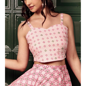 Aurora Blush Pink Crop Top Elegant <b>Cocktail</b> <b>Dresses</b> Accessory - Product Image 3