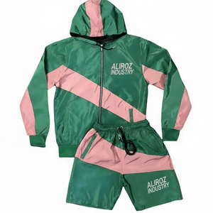 Survêtement coupe-vent Dry Fit à prix de gros, couleur unie, personnalisable, imperméable et léger - Product Image 4