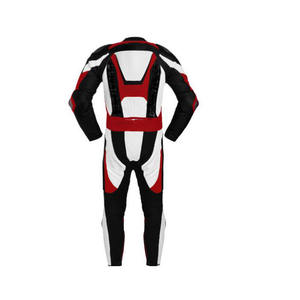 Combinaison de moto en cuir respirante et coupe-vent, fabriquée sur mesure avec logo personnalisé, prix d'usine - Product Image 5