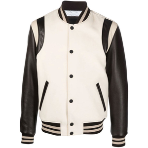 Veste varsity pour homme, best-seller de l'hiver, style streetwear, logo personnalisé, couleur unie, tissu en toile, imperméable, séchage rapide, haute qualité - Product Image 1