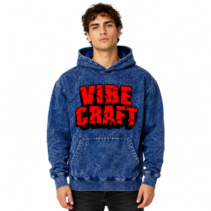 Sweat à capuche brodé personnalisé pour homme, style rétro délavé, coupe oversize, en coton épais, style urbain vintage, pull décontracté, vente en gros - Product Image 1