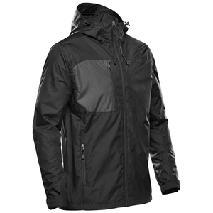 Veste de pluie personnalisée imperméable, coupe-vent et écologique avec capuche, logo personnalisé de haute qualité sur le devant, vêtements d'extérieur pour hommes - Product Image 3